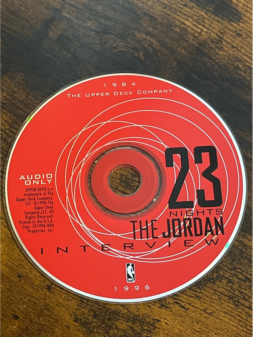 23 Nights: The Jordan Interview Michael 1996 CD Disc Only